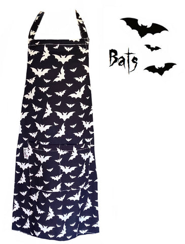 Bats unisex apron