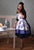 Beautiful Blue French Toile Retro Sweetheart Apron