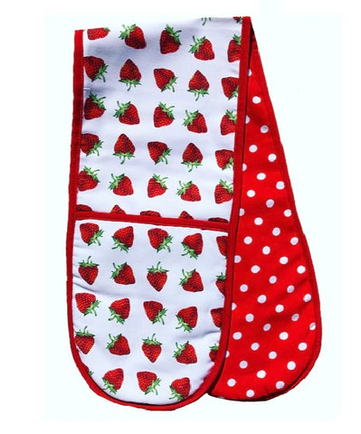So Berry Sweet. Strawberry and Red Dot Oven Gloves