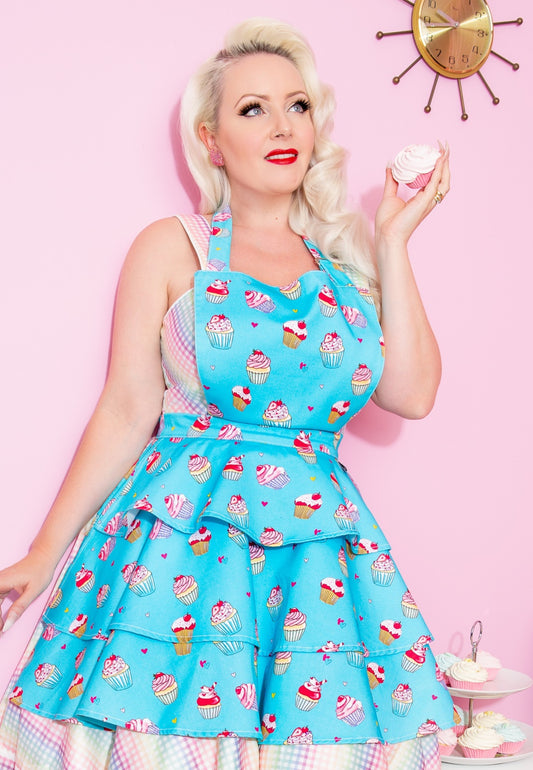 I Heart Cupcakes Women's Retro Rara Apron