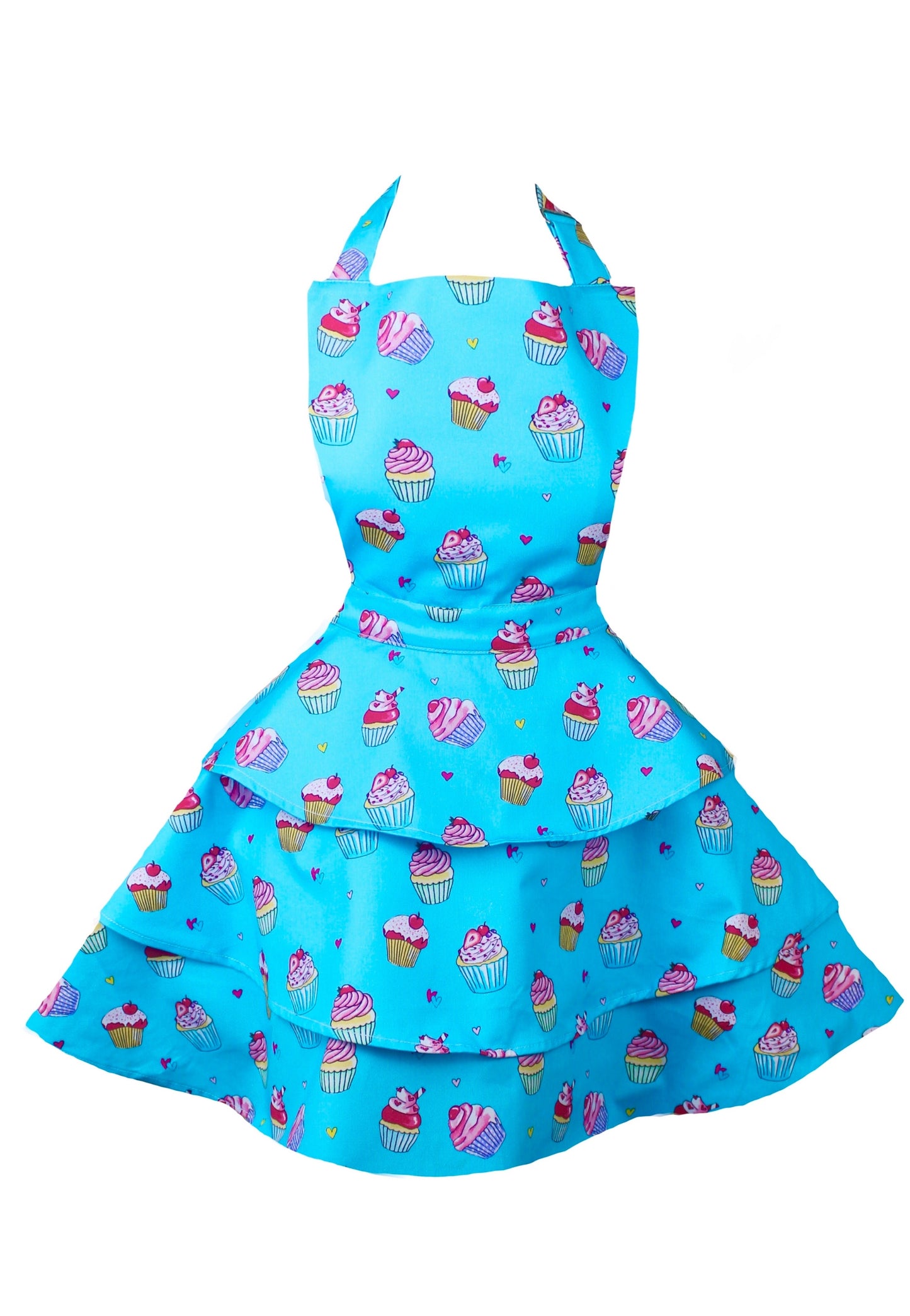 I Heart Cupcakes Women's Retro Rara Apron