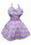 Molly's Collab. Retro Pastel Rainbow Cute Kawaii Sweetheart Women's Apron