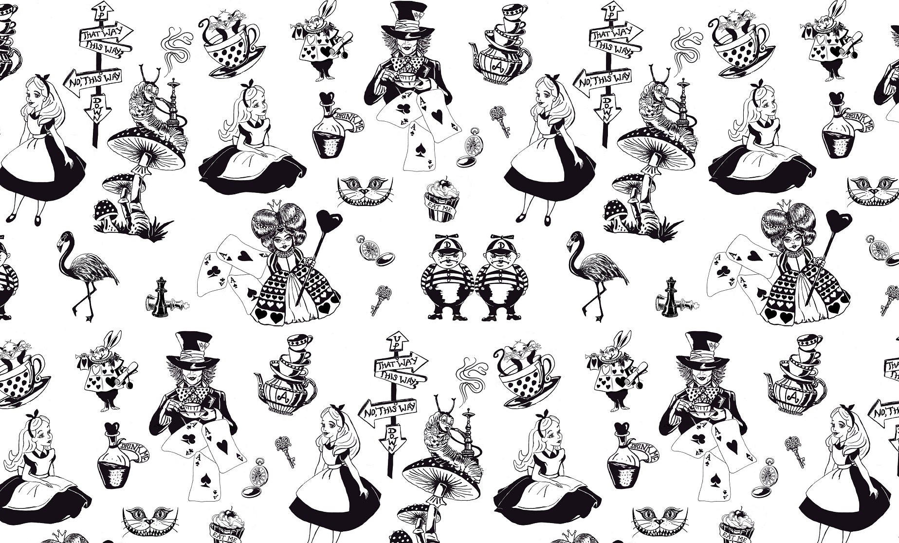 Alic ein Wonderland Print. Copyright The SundayGirl Company