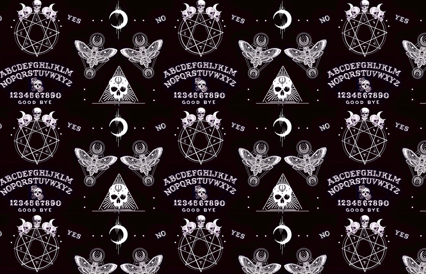 Ouija Fabric Print. Copyright The SundayGirl Company