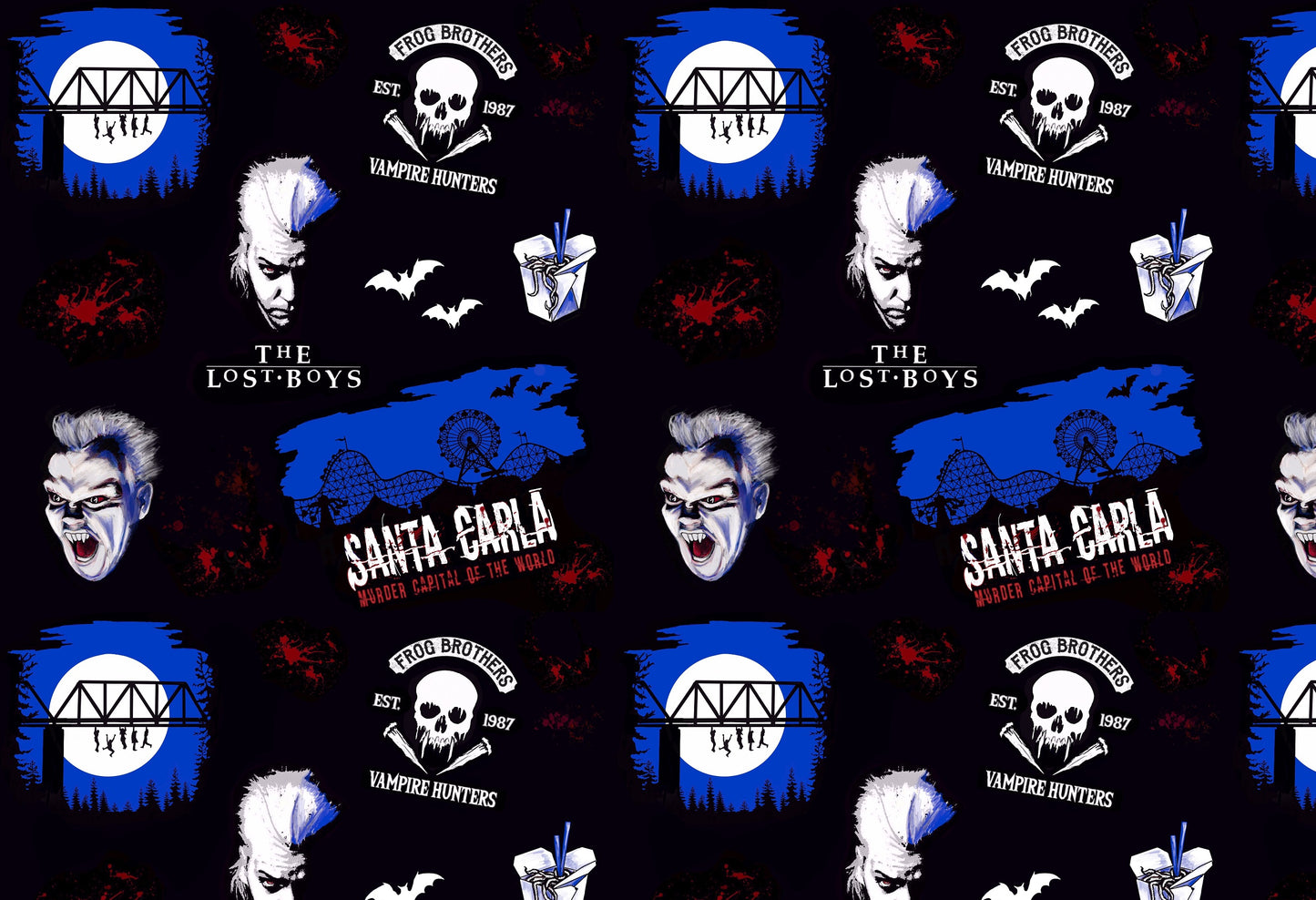 The Lost Boys Oven Gloves. Cult 80's Vampire Horror. Goth Kitchen