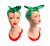 Deliciously Dotty Green Retro Hair Tie. Full size.