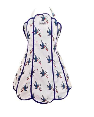 January Sample Sale. Tweet, Drink and Be Merry Swallows Women's Panel Apron